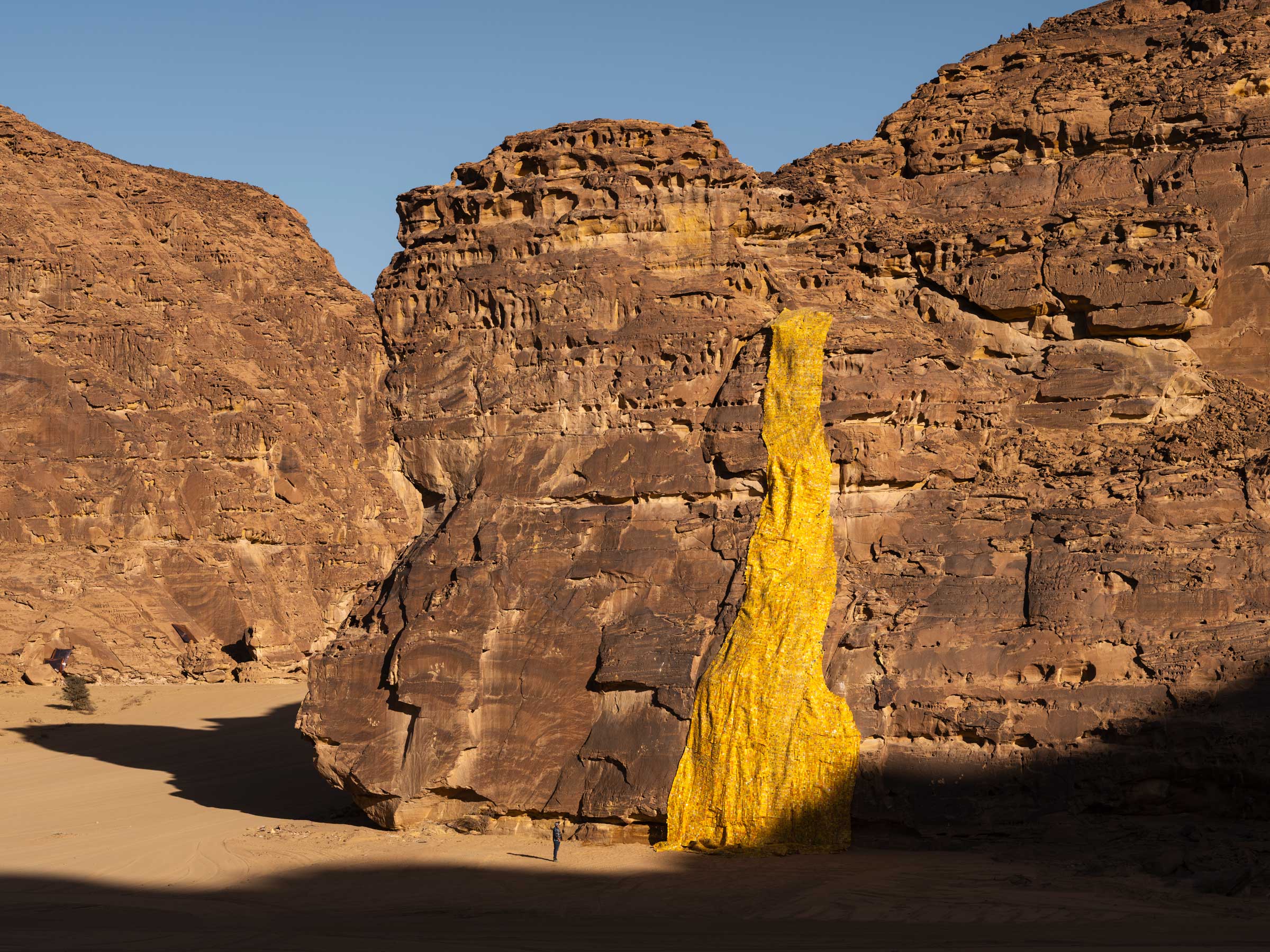 Serge Attukwei Clottey, “Gold Falls”, Desert X AlUla 2022
