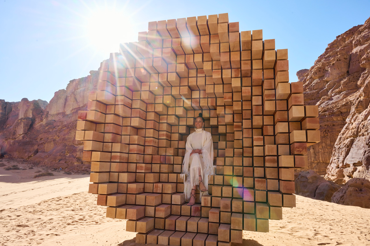 Alicia Keys at Desert X AlUla 2022.
